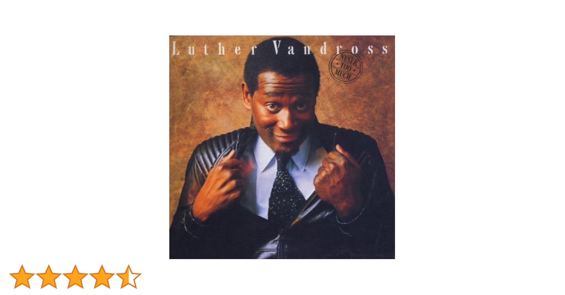 洋楽 Luther Vandross - Never Too Much (Promo) 洋楽 Luther